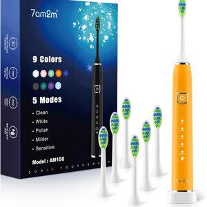 Sonic Electric Toothbrush – 5 Modes + 8 Brush Heads!
